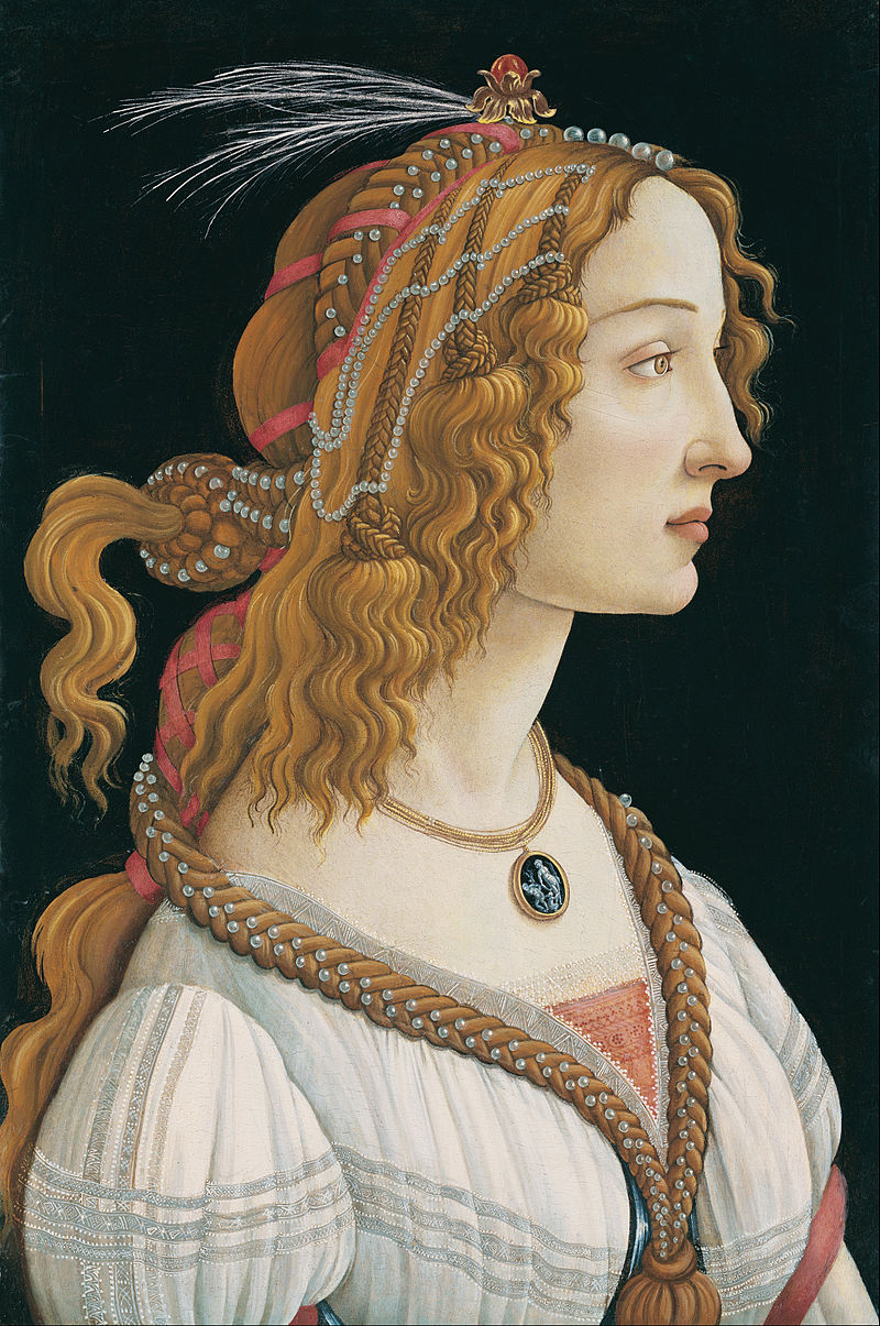 Sandro Botticelli. Portrait of Simonetta Vespucci as Nymph. 1484